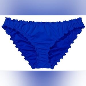 XS S M L XL VS Swim Ruffle Cheeky Bikini Bottom BLUE